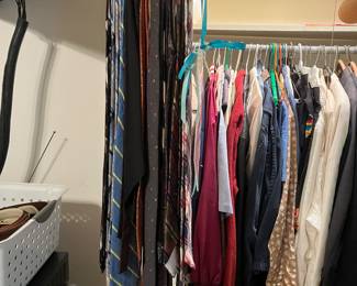 Lots of ties, some old car themed and men’s shirts