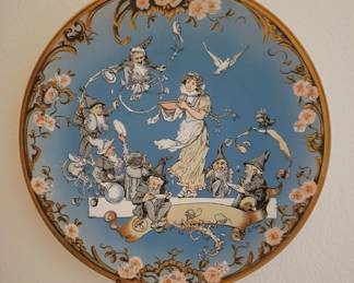 Snow White & the 7 Dwarfs collector plate