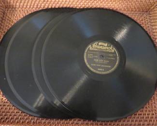 Brunswick label 78 rpm records