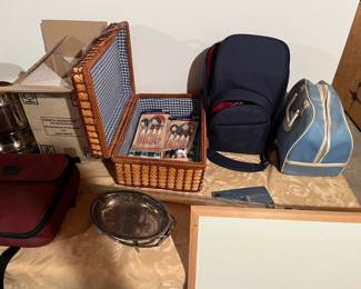 PICNIC BASKET AND BOWLING BALL