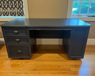 Relics Furniture Country Style Navy Blue Painted Wood Desk

