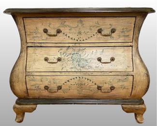 Pair Of Painted Bombe Chests
