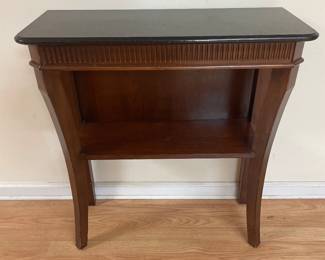 Foyer table with marble top