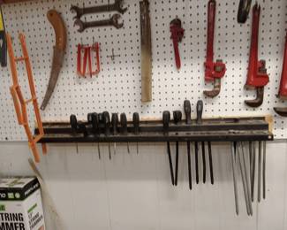 Screwdrivers, wrenches, pliers, tools