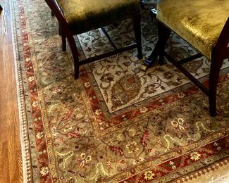 Hand woven rug.  Approx 8' x 10'.