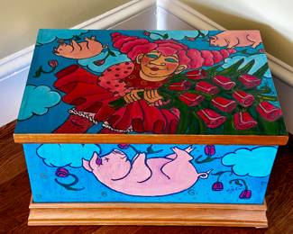 Holly Carr painted box