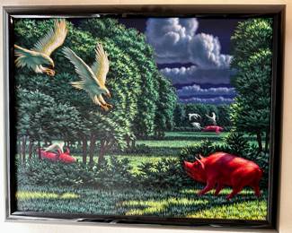 Leonard Koscianski.  Original oil on canvas.