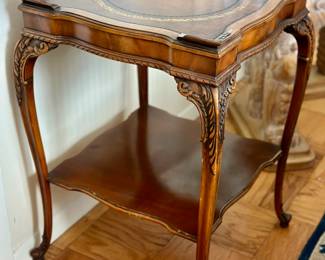 Queen Anne style side table. Two available 