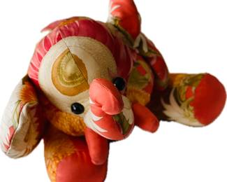 Ferragamo Scarf / Stuffed Elephant