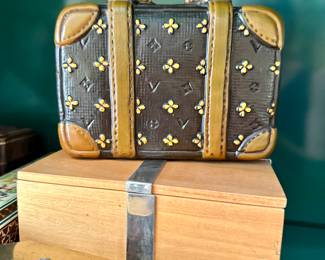 Vintage Bank in the form of Louis Vuitton Suitcase