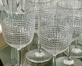 Available in Pre-Sale.  Baccarat "Nancy" Goblets