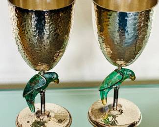 Emilia Castillo parrot goblets