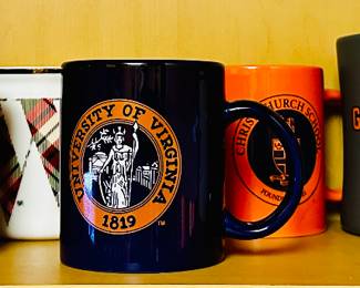 Commemorative Mugs - University of VA, Gettysburg College, Landon