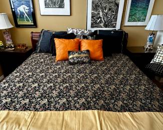 Louis Philippe King Sleigh Bed