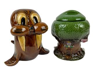 #278 • Wally the Walrus and Keebler Elf Treehouse Cookie Jars
WWW.LUX.BID