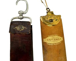 #299 • Two Antique Barber's Razor Double Strops Early 1900s
WWW.LUX.BID