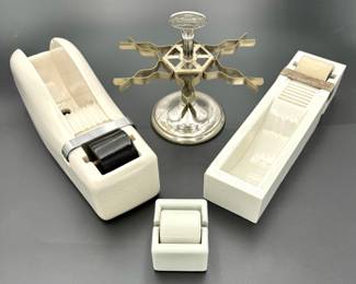 #247 • Two Porcelain Tape Dispenser/Stamp Moisteners, 1 Cook’s Moistener, 1 Rubber Stamp Holder
WWW.LUX.BID