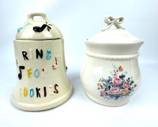 #14 • American Bisque Cookie Bell and Floral Canister Cookie Jar
WWW.LUX.BID