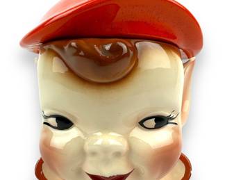 #271 • 1950's Pixie / Elf Cookie Jar
WWW.LUX.BID