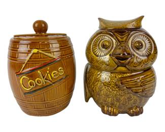 #281 • McCoy Cookies Barrel and McCoy Owl Cookie Jars
WWW.LUX.BID