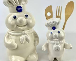 #125 • Pillsbury Doughboy Poppin’ Fresh Cookie Jar and Kitchen Tool Holder
WWW.LUX.BID