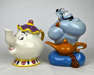 #96 • Treasure Craft Disney Mrs. Potts and Genie Cookie Jars
WWW.LUX.BID