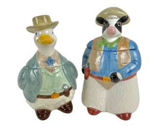 #315 • Western Outlaw Duck Holiday and Butch Calfidy Cookie Jars
WWW.LUX.BID