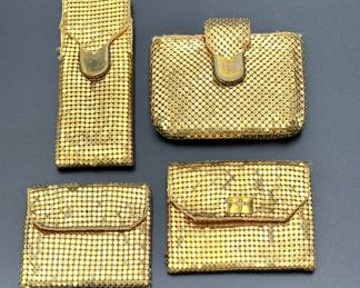 #222 • Whiting & Davis Company 4 Golden Metal Mesh Small Accessories
WWW.LUX.BID