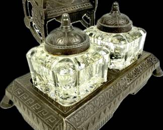 #235 • Antique PS&W Co Inkstand, Bottles and Pen Holder
WWW.LUX.BID