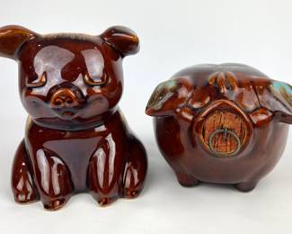 #187 • Hull Pottery Piggy Banks - 2 Pieces
WWW.LUX.BID
