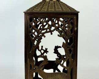 #241 • Vintage Brass Lantern with Deer Design
WWW.LUX.BID