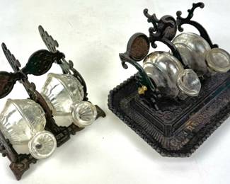 #237 • Two Double Snail Inkstands, One Advertises Use Congress Record Ink
WWW.LUX.BID