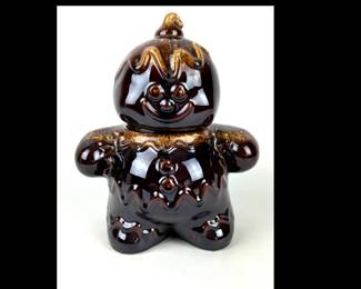 #113 • Hull Pottery Gingerbread Man Drip Glaze Cookie Jar
WWW.LUX.BID