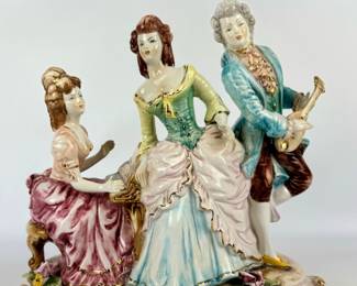 #239 • Italian Capodimonte Porcelain Tableau with Three Musicians & Piano
WWW.LUX.BID