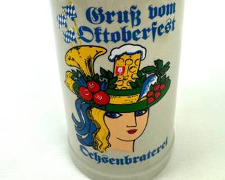 #357 • German Octoberfest Stoneware Stein with Pewter Lid
WWW.LUX.BID