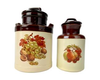 #263 • McCoy Milk Can Harvest Cookie Jar & Covered Canister
WWW.LUX.BID