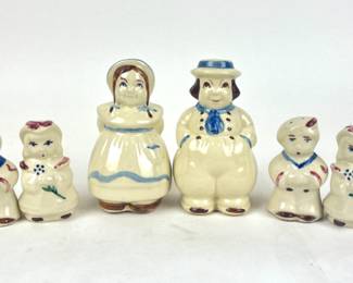 #203 • Vintage Shawnee Dutch Jack and Jill and Little Bo Peep and Sailor salt and Pepper Shakers
WWW.LUX.BID