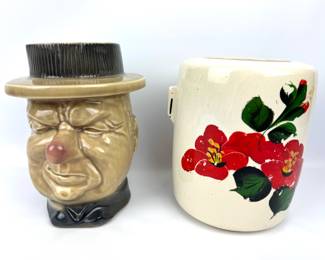 #13 • McCoy W. C. Fields & Hibiscus Cookie Jars No Lids
WWW.LUX.BID