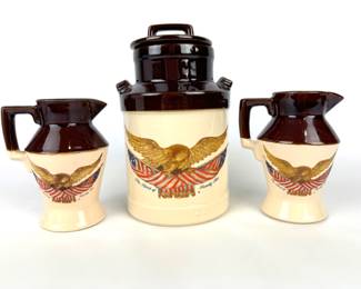 #159 • McCoy Spirit of 76 Milk Can & Two Pitchers
WWW.LUX.BID