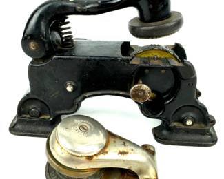 #207 • Cast Iron Press Operated Embosser & Small Press Operated Embosser
WWW.LUX.BID