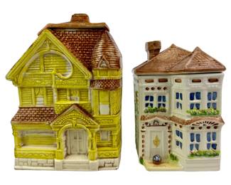 #319 • Two VIntage House Cookie Jars - Treasure Craft & Avon
WWW.LUX.BID