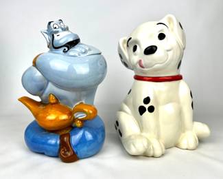 #94 • Treasure Craft Disney Genie and Dalmatian Cookie Jars
WWW.LUX.BID