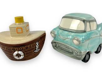 #280 • Nelson McCoy Tugboat and Applause Wheelees ‘57 Chevy Cookie Jar
WWW.LUX.BID