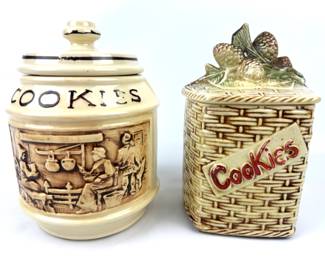 #15 • McCoy Pottery Frontier Family & Pinecone Basket Cookie Jars
WWW.LUX.BID