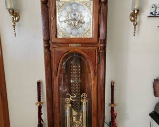 Grandfather Clock - Two Swords - There is a collection of Swords.