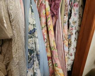 Comforters and other linens. 