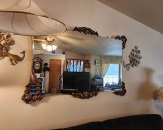 Vintage Beveled Mirror in beautiful condition. 