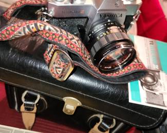 Yashica Camra and Case - Many cameras. 