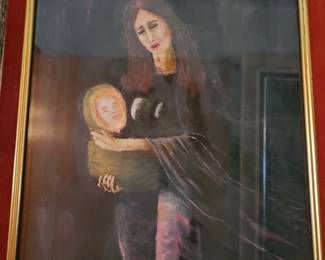 Mother and Child Original signed 