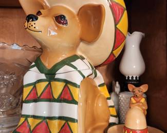Senor Dog Cookie Jar and other Dog items 